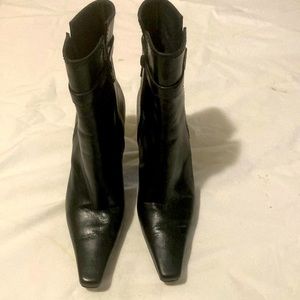 Stuart Weitzman Black leather ankle boots 7B